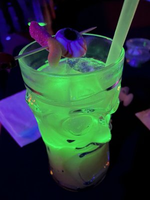 Monster Mash (the lights from the room hit the drink just right to make it appear to glow)