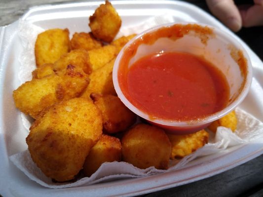 Cheese curds from the BBQ truck