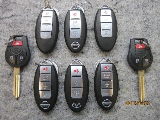 Nissan fobs in stock.