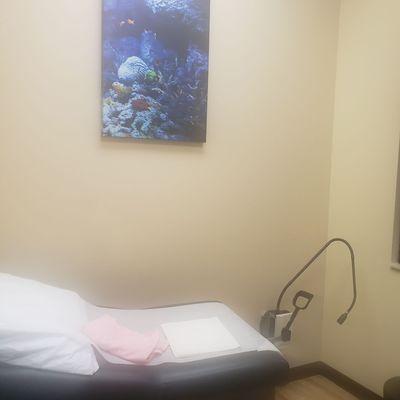 Inside (left side) of a patient room.