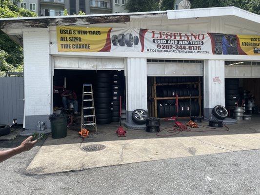 Tire shop new and used tires