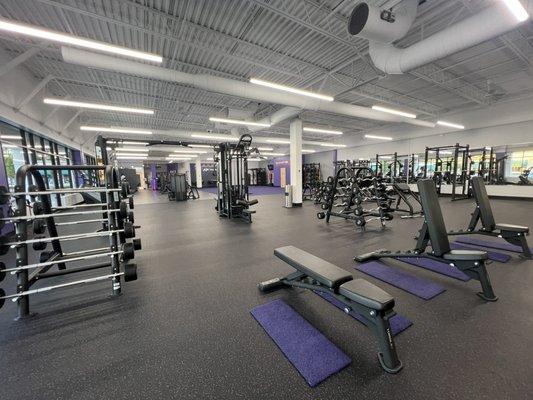 General gym layout and equipment