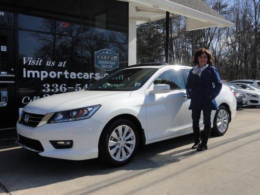 Thank you Karen! Enjoy your new Accord!