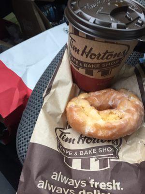 Take out coffee and donut- no specials