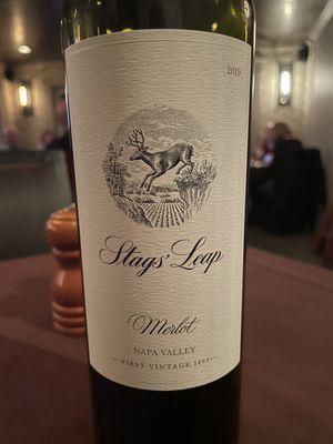 Great merlot, not too oaky with a mellow finish