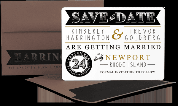 Save the Date available in many colors