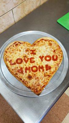 Heart shape Pizza