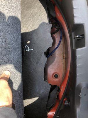 Broke trunk deck. They said it was to fit in the subs when they could've easily taken it out. Was never confirmed by me