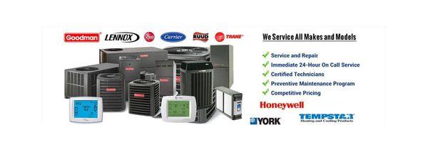 WE PROVIDE BOTH COMMERCIAL & RESIDENTIAL  SERVICE ON ALL HVAC BRANDS....