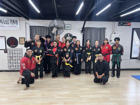 December 2023 Belt Promotions and Demo