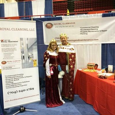 Royal Cleaning setting up for the 2015 Lake Norman Chamber of Commerce Business Expo today from 11 am to 5 pm. Come see us!