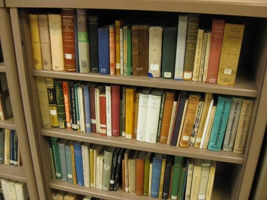 shelves with books