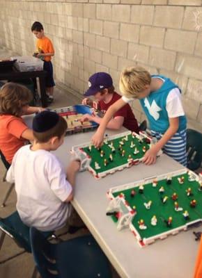 The soccer and basketball was a huge hit