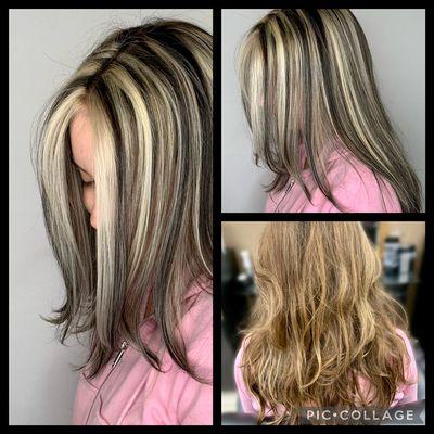 Chunky highlights by Kristen