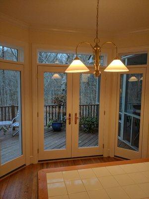 New Pella deadlights and French Door.