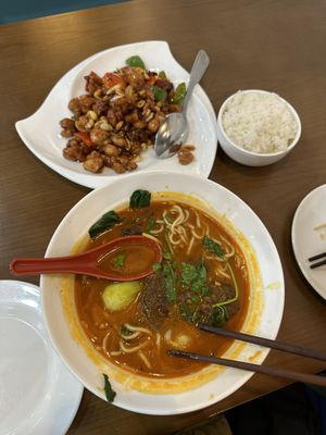 Beef noodle, Kung Pao Chicken