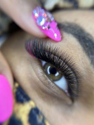 Eyelashes extensions