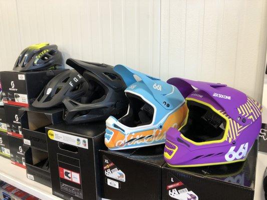 We offer a wide selection for helmets.