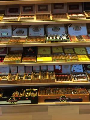 Great cigar selection in walk in humidor