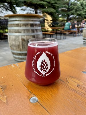 Rare Candy: Blueberry and Raspberry fruited sour, enjoyed on the patio