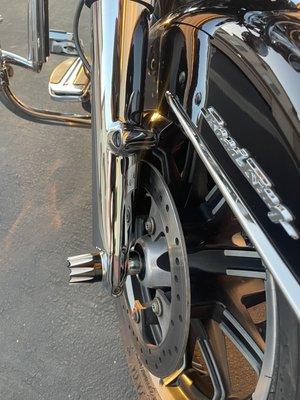 Chrome forks/ lowers and Cans