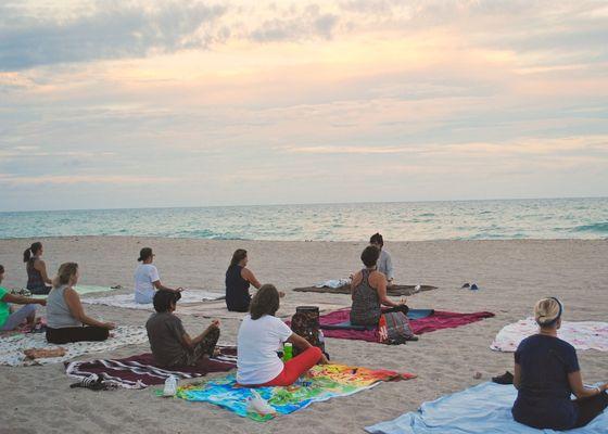 Yoga On Siesta Key Beach