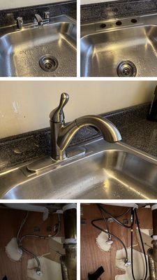 Replace kitchen faucet  "Delta"