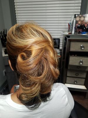 Great color blends and updo's