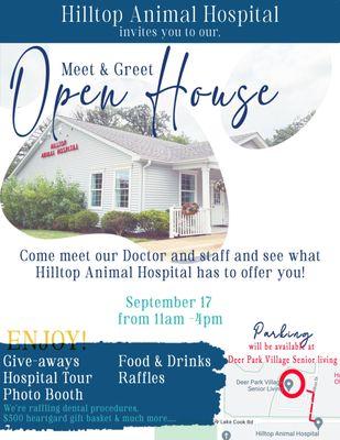 It is our great pleasure to invite you to a Meet and Greet Open House for Hilltop Animal Hospital. Have you ever wondered, How we take radio