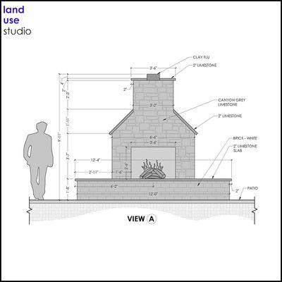 CONSTRUCTION DETAIL 

 FIREPLACE - 3 FT X 6 FT 6 IN - VIEW A