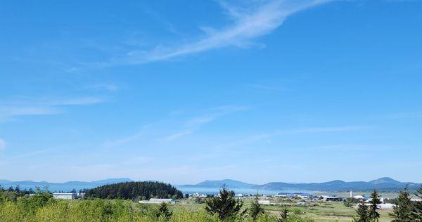 Scenery of the sound from the back deck