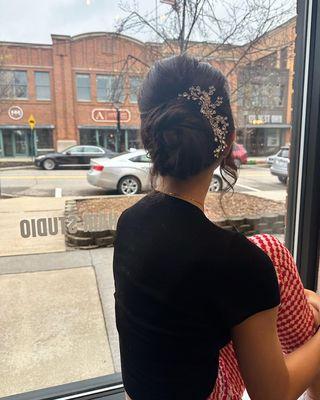 Stunning modern updo