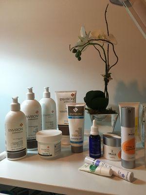 Our favorite organic products-Environ and Image Skincare.