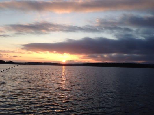 Sunrise on Bull Shoals lake