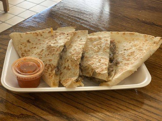 Carne asada quesadilla