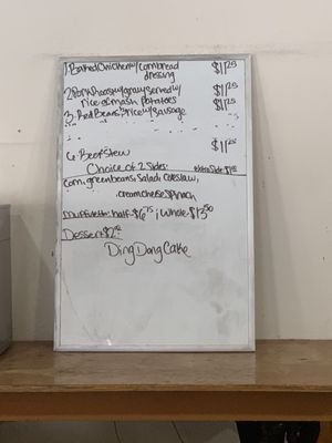 Daily specials