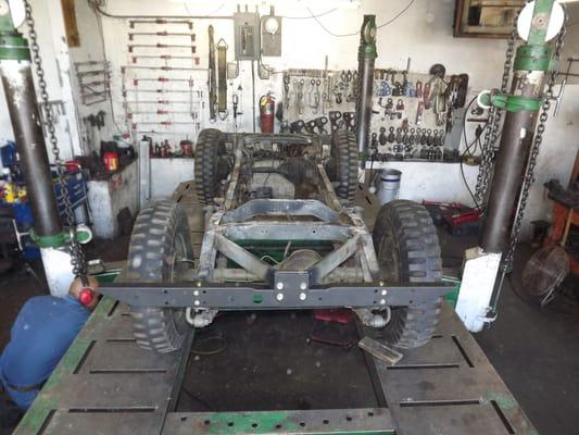 Just finished straightening a old military jeep