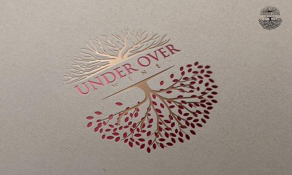 Logo design for Under Over Wine