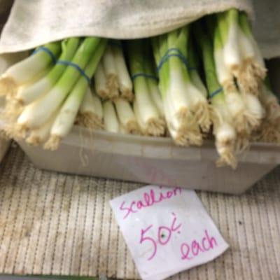 Best deal around--scallion bunch for half a buck