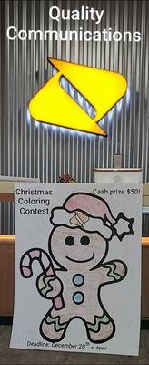 Christmas coloring contest! $50 cash prize!