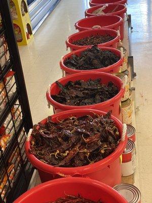 We have different type of dry chilies