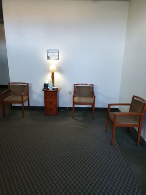 Our new waiting room.