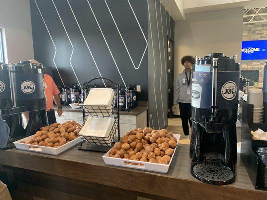 10/2/22: donuts & coffee station