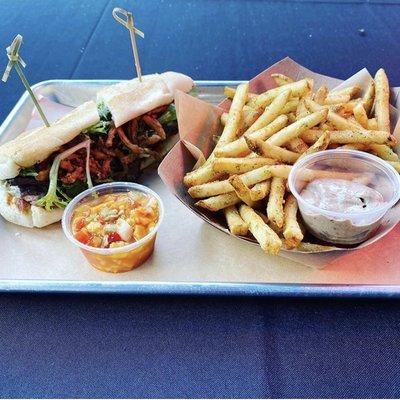 Tri-tip sandwich with Rosemary fries