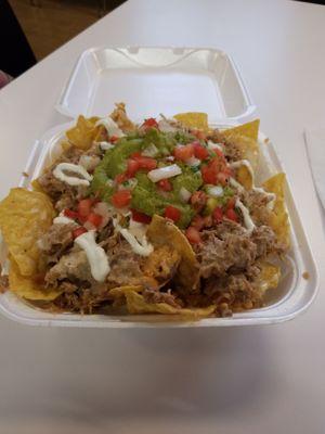 Pork nachos