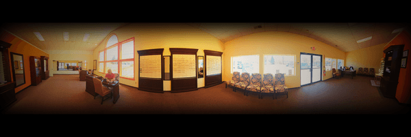 TVO Eyewear Center Panoramic View of Inside.