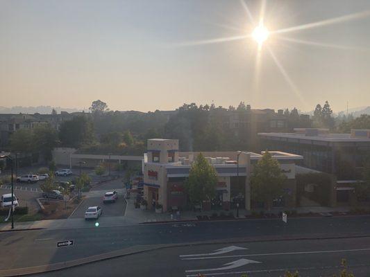 September 2020 - view from the Tesla Superchargers on the 4th floor