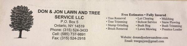 Don & Jon Lawn and Tree Service LLC