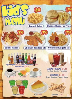 Kids Menu