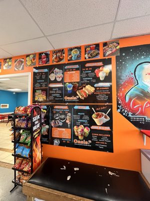 Menu wall